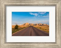 Road Through The Badlands National Park, South Dakota Fine Art Print