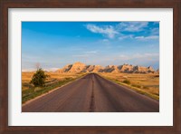 Road Through The Badlands National Park, South Dakota Fine Art Print