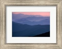 Great Smoky Mountains National Park  Ridges At Sunset Fine Art Print