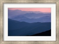 Great Smoky Mountains National Park  Ridges At Sunset Fine Art Print