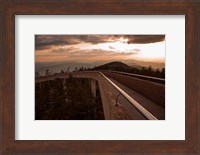 Sunset Over Walkway In The Great Smoky Mountains National Park Fine Art Print