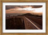 Sunset Over Walkway In The Great Smoky Mountains National Park Fine Art Print