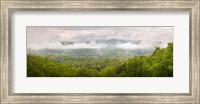Misty Morning Panorama Of The Greak Smoky Mountains National Park Fine Art Print