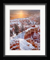 Sunrise Point After Fresh Snowfall At Bryce Canyon National Park Fine Art Print