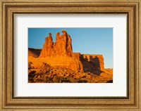 The Three Gossips Formation At Sunrise, Arches National Park Fine Art Print