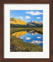 Mountain And River Landscape Of The Wasatch Cache National Forest Fine Art Print