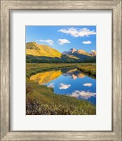 Mountain And River Landscape Of The Wasatch Cache National Forest Fine Art Print
