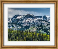 Snow Covered Mountain From Guardsman's Pass Road Fine Art Print