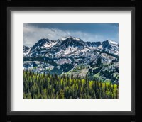 Snow Covered Mountain From Guardsman's Pass Road Fine Art Print