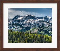 Snow Covered Mountain From Guardsman's Pass Road Fine Art Print