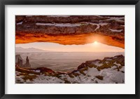 Sunrise At Mesa Arch, Canyonlands National Park, Utah Framed Print