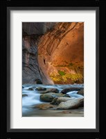 Autumn Foliage Inside The Narrows, Utah Fine Art Print