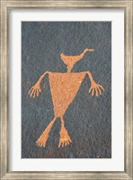 Detail Of A Duck Headed Man Petroglyph, Utah Fine Art Print