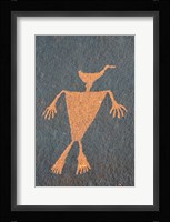 Detail Of A Duck Headed Man Petroglyph, Utah Fine Art Print