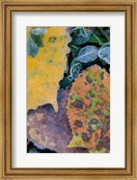 Frost Covered Aspen Leaves And Clover Fine Art Print