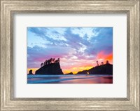 Second Beach At Sunset, Washington State Fine Art Print