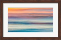 Abstract Of Sunset And Ocean,, Cape Disappointment State Park Fine Art Print