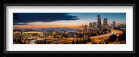 Sweeping Sunset View Over Downtown Seattle Fine Art Print