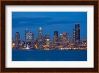 Seattle Skyline View Over Elliott Bay Fine Art Print