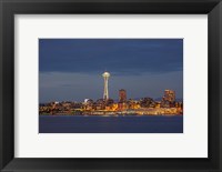 Seattle Skyline At Dusk Fine Art Print