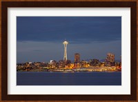 Seattle Skyline At Dusk Fine Art Print
