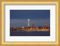 Seattle Skyline At Dusk Fine Art Print