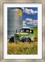Silo With Old Field Truck Fine Art Print