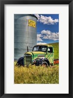 Silo With Old Field Truck Fine Art Print