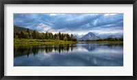 Oxbow Bend Of The Snake River, Panorama, Wyoming Framed Print