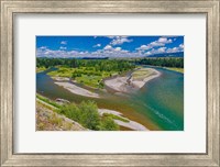 Snake River Flowing Through Jackson Hole In Grand Teton National Park Fine Art Print