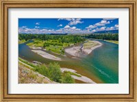 Snake River Flowing Through Jackson Hole In Grand Teton National Park Fine Art Print