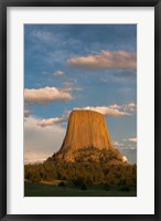 Devil's Tower National Monument At Sunset, Wyoming Fine Art Print