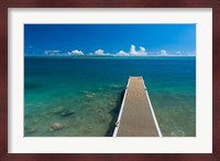Pier With Cooks Island, Guam Fine Art Print