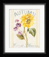 Floursack Autumn III Framed Print