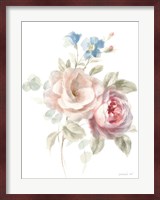 Cottage Garden IV on White Fine Art Print