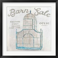 White Barn Flea Market V Framed Print