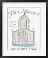 White Barn Flea Market III Fine Art Print