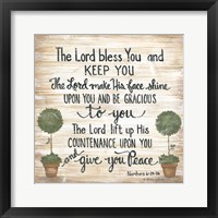 The Lord Bless You Framed Print