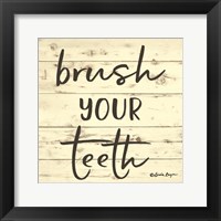 Brush Your Teeth Framed Print