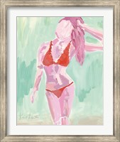 Red Ruffle Bikini Fine Art Print