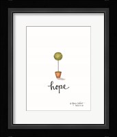 Little Hope Topiary Framed Print