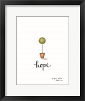 Little Hope Topiary Framed Print