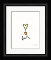 Little Faith Topiary Framed Print