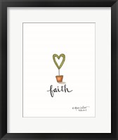 Little Faith Topiary Framed Print