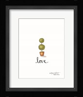 Little Love Topiary Framed Print