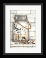 Glass Luminary Bless Our Home Fine Art Print