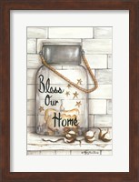 Glass Luminary Bless Our Home Fine Art Print