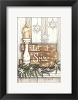 Let It Snow Snowflakes Fine Art Print