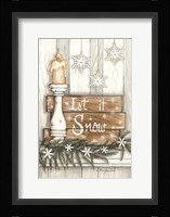 Let It Snow Snowflakes Fine Art Print