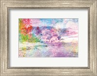 Rainbow Bright Beach Scene Fine Art Print